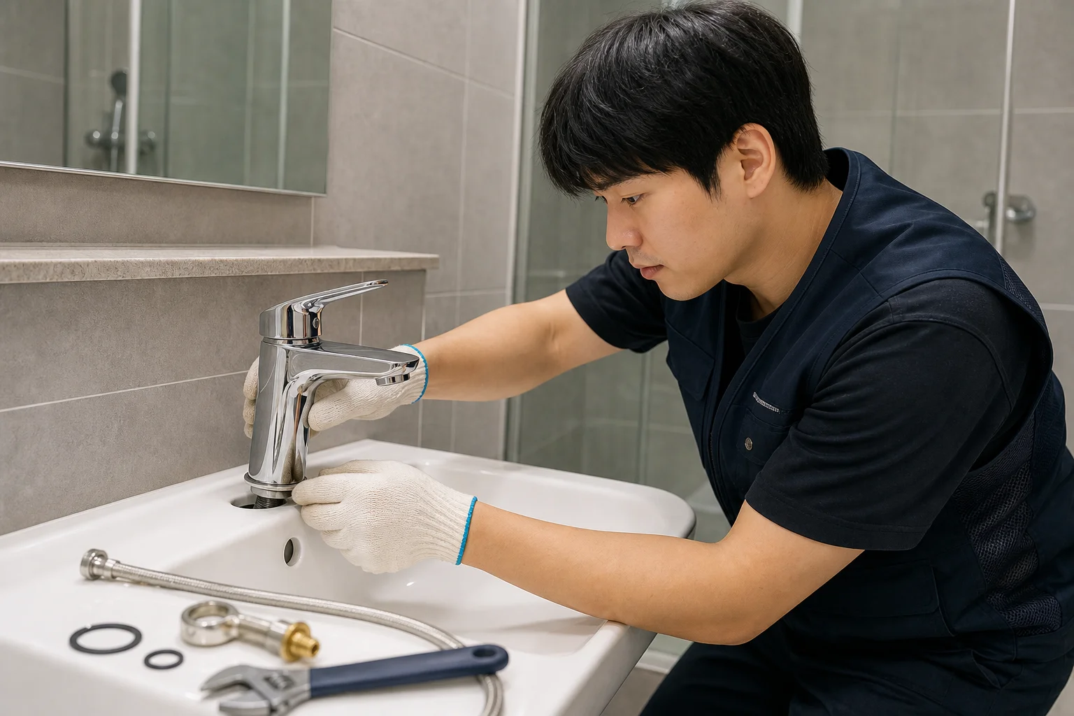 수전 교체 현장 시공 사진 5
